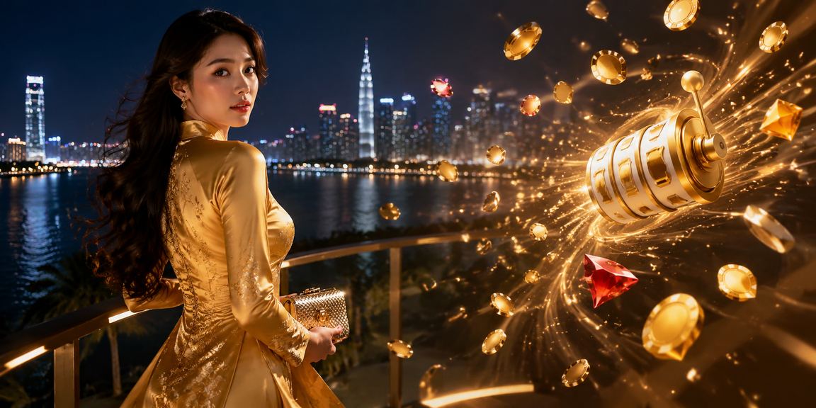 Người chơi tại TP. Hồ Chí Minh mặc áo dài truyền thống đang sử dụng ứng dụng game trực tuyến